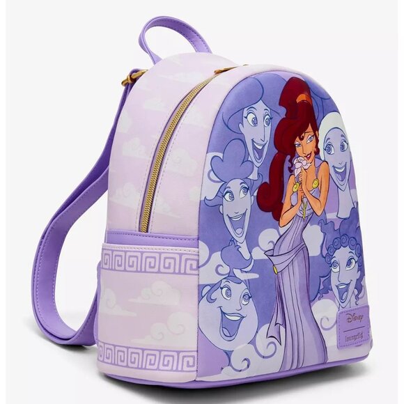 Loungefly Disney Hercules Meg & The Muses Mini Backpack NWT - Picture 2 of 4